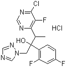 3-(6-氯-5-氟嘧啶-4-基)-2-(2,4-二氟苯基)-1-(1H-1,2,4-三唑-1-基)-2-丁醇鹽酸鹽