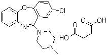 丁二酸洛沙平; 2-氯-11-(4-甲基哌嗪-1-基)二苯并[b,f][1,4]氧氮雜卓丁二酸鹽