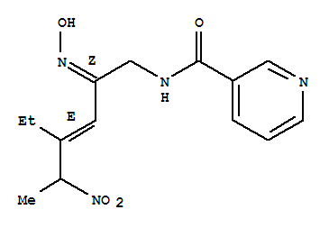 (±)-{(E)-4-乙基-2-[(Z)-羥亞氨基]-5-硝基-3-己烯基-1-基}-吡啶甲酰胺