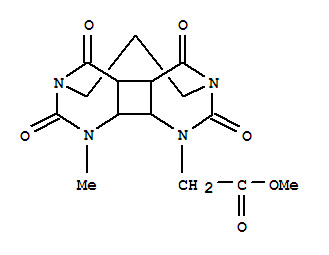 甲基 (12-methyl-5,11,14,15-tetraoxo-4,6,10,12-tetraazatetracyclo[8.3.1.1~2,6~.0~3,13~]pentadec-4-yl)乙酸酯