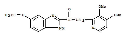 5-二氟甲氧基-2-{[(3,4-二甲氧基-2-吡啶基)甲基]亞硫酰基}-1H-苯并咪唑