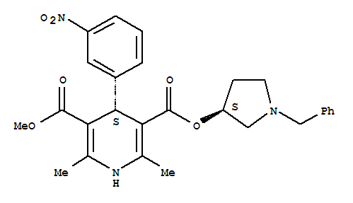 (4S)-2,6-二甲基-4-(間硝基苯基)-1,4-二氫吡啶-3,5-二羧酸 (3S)-1-芐基-3-吡咯烷基-甲基酯