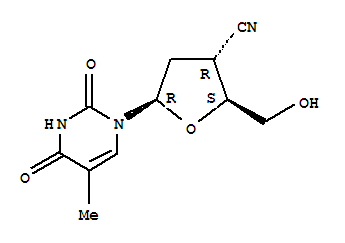 (2S,3R,5R)-2-(羥基甲基)-5-(5-甲基-2,4-二氧代嘧啶-1-基)四氫呋喃-3-甲腈