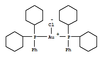 氯二(二環己基苯基膦)金(I)