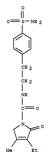 4-[2-(3-乙基-4-甲基-2-氧代-3-吡咯啉-1-甲酰胺基)乙基]-苯磺酰胺