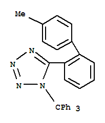 N-(三苯基甲基)-5-(4''-甲基聯苯-2-基)四氮唑