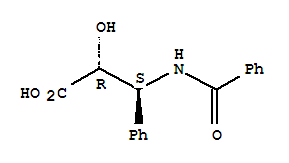 N-苯甲酰基-(2R,3S)-3-苯基異絲氨酸; (2R,3S)-3-苯甲酰氨基-2-羥基-3-苯基丙酸