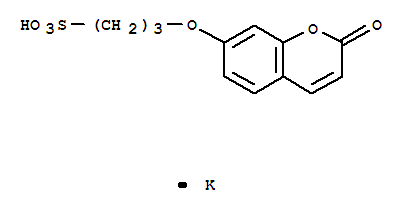 3-[(2-氧代-2H-1-苯并吡喃-7-基)氧基]丙烷磺酸鉀