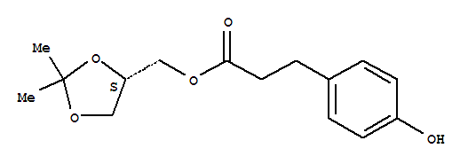 4S-(2,2-二甲基-1,3-二氧環戊烷-4-基)-3-(4-羥基苯基)丙酸酯 (蘭地洛爾)