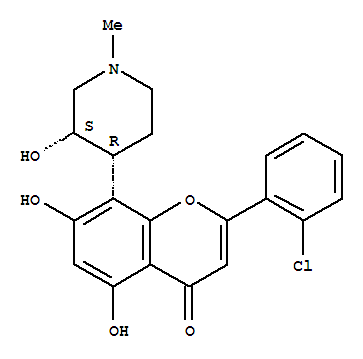 2-(2-氯苯基)-5,7-二羥基-8-[(3S,4R)-3-羥基-1-甲基-4-哌啶基]苯并吡喃-4-酮