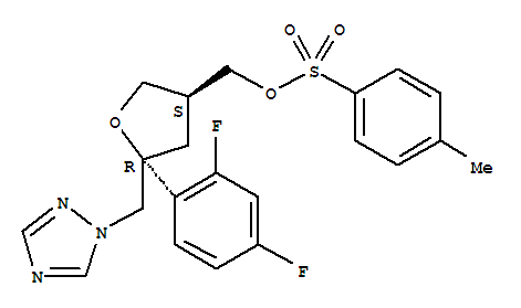 (3S,5R)-5-(2,4-二氟苯基)-5-[(1H-1,2,4-三唑-1-基)甲基]-四氫-3-呋喃甲基-4-甲苯磺酸酯