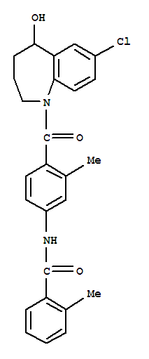 托伐普坦; N-[4-[(5R)-7-氯-5-羥基-2,3,4,5-四氫-1-苯并氮雜卓-1-甲酰基]-3-甲基苯基]-2-甲基苯甲酰胺