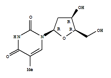 1-((2R,4R,5R)-4-羥基-5-(羥甲基)四氫呋喃-2-基)-5-甲基嘧啶-2,4(1H,3H)-二酮