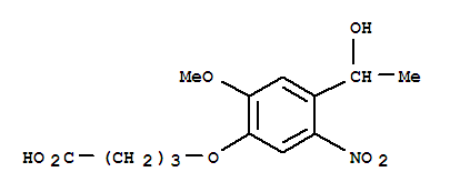 4-[4-(1-HYDROXYETHYL)-2-METHOXY-5-NITROPHENOXY]BUTANOIC ACID