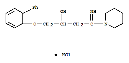 4-亞氨基-1-(2-苯基苯氧基)-4-(1-哌啶基)丁烷-2-醇鹽酸