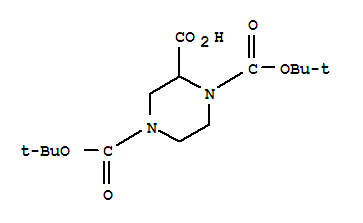 1,4-二-Boc-哌嗪-2-甲酸 548371