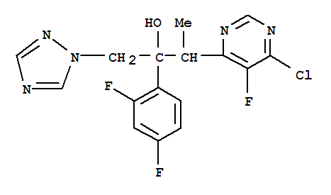 (2R,3S/2S,3R)-3-(6-氯-5-氟嘧啶-4-基)-2-(2,4-二氟苯基)-1-(1H-1,2,4-三唑-1-基)-2-丁醇鹽酸鹽