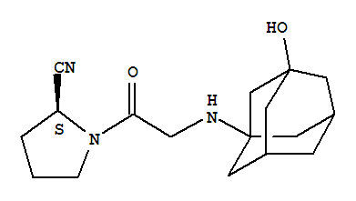 維達列汀; 維他列汀; (-)-(2S)-1-[[(3-羥基三環[3.3.1.1[3,7]]硅烷-1-基)氨基]乙酰基]吡咯烷-2-甲腈