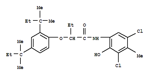 4,6-二氯-5-甲基-2-(2',4'-二特戊基苯氧基異丁酰胺基)苯酚