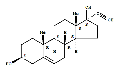 17-乙炔基-10,13-二甲基-1,2,3,4,7,8,9,11,12,14,15,16-十二氫環戊烯并[a]菲-3,17-二醇