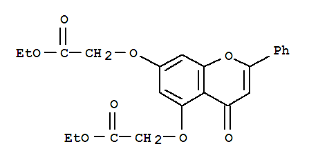 乙基2-[7-(2-乙氧基-2-氧代乙氧基)-4-氧代-2-苯基苯并吡喃-5-基]氧基乙酸酯