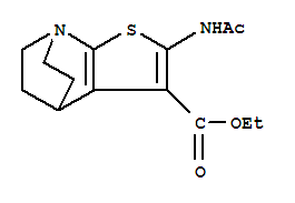 2-乙酰氨基-3-乙基羰基噻吩并(2,3-b)奎寧環