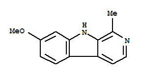 哈爾堿; 哈爾明堿; 肉葉云香堿; 去氫駱駝蓬堿; 7-甲氧基-1-甲基-9H-吡啶并[3,4-b]吲哚