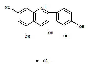 氯化矢車菊素：花青素