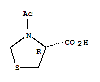 N-乙酰-L-硫代脯氨酸; (R)-3-乙酰基-1,3-噻唑啉-4-羧酸