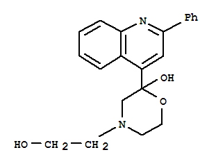 4-(2-羥基乙基)-2-(2-苯基喹啉-4-基)嗎啉-2-醇