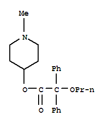 丙哌維林; 1-甲基-4-哌啶基二苯基丙氧乙酸酯