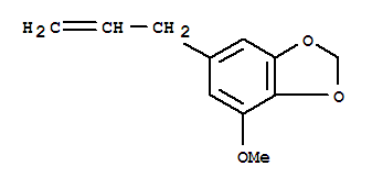 肉豆蔻醚; 5-烯丙基-2,3-(亞甲二氧基)苯甲醚