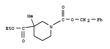 N-Cbz-3-甲基-3-哌啶甲酸乙酯; N-芐氧羰基-3-甲基-3-哌啶甲酸乙酯