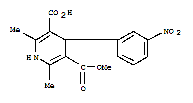 1,4-二氫-2,6-二甲基-4-(3-硝基苯基)吡啶-3,5-二甲酸單甲酯