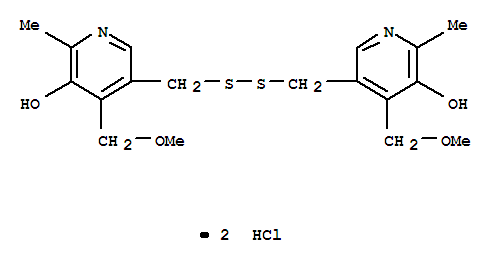 5-[[5-羥基-4-(甲氧基甲基)-6-甲基-吡啶-3-基]甲基二巰基甲基]-4-(甲氧基甲基)-2-甲基-吡啶-3-醇二鹽酸鹽