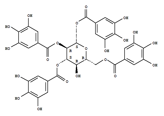 [(2S,3R,4S,5R,6R)-5-羥基-2,3-二[(3,4,5-三羥基苯甲酰基)氧基]-6-[(3,4,5-三羥基苯甲酰基)氧基甲基]四氫吡喃-4-基]3,4,5-三羥基苯甲酸酯