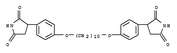3-[4-[10-[4-(2,5-二氧代吡咯烷-3-基)苯氧基]癸氧基]苯基]吡咯烷-2,5-二酮