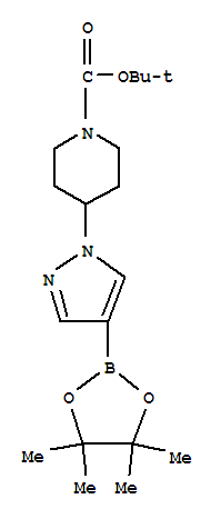 4-[4-(4,4,5,5-四甲基-1,3,2-二氧雜環戊硼烷-2-基)-1H-吡唑-1-基]哌啶-1-甲酸叔丁酯 （克里唑替尼中間體）