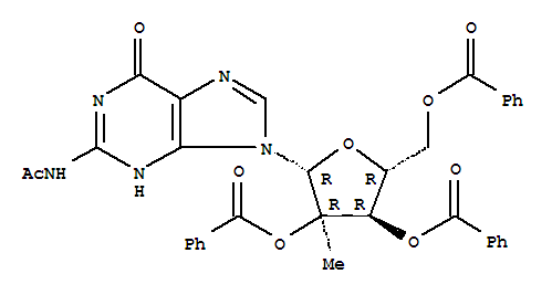 N-乙酰基-2'-C-甲基鳥苷-2',3',5'-三苯甲酸酯