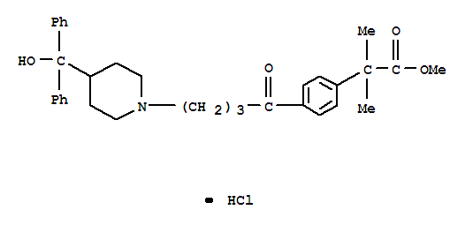 A,a-二甲基-4-[4-[4-(羥基二苯基 甲基)-1-哌啶基]-1-氧代丁基]苯乙酸甲酯鹽酸鹽