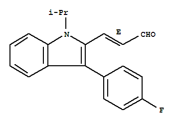 (E)-3-[3'-(4''-氟苯基)-1'-異丙基-1H-吲哚-2''-基]-2-丙烯醛