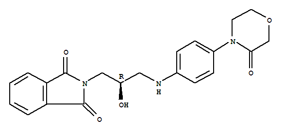 2-[(2R)-2-羥基-3-[[4-(3-氧代-4-嗎啉基)苯基]氨基]丙基]-1H-異吲哚-1,3(2H)-二酮