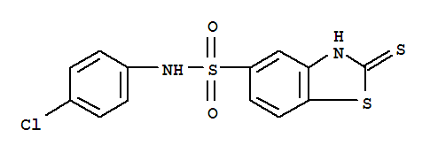 N-(4-氯苯基)-2,3-二氫-2-硫代-5-苯并噻唑磺酰胺