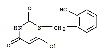 2-((6-氯-2,4-二氧代-3,4-二氫-2H-嘧啶-1-基)甲基)苯腈