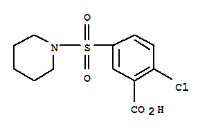 2-氯-5-(哌啶-1-磺酰基)-苯甲酸