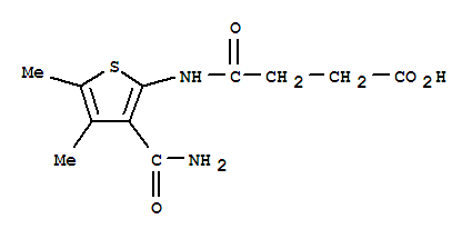 N-(3-氨基甲酰-4,5-二甲基-2-噻吩)-琥珀酰胺酸