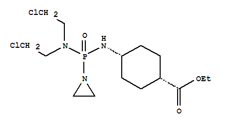 乙基 4-({吖丙啶-1-基[二(2-氯乙基)氨基]磷基}氨基)環己羧酸酯