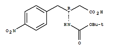 Boc-(R)-3-氨基-4-(4-硝基苯基)丁酸; (R)-N-叔丁氧羰基-3-氨基-4-(4-硝基苯基)丁酸