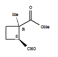 環丁羧酸,2-甲酰基-1-甲基-,甲基酯, (1R,2S)-rel-