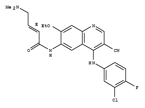 培利替尼; 貝利替尼; (2E)-N-[4-[(3-氯-4-氟苯基)氨基]-3-氰基-7-乙氧基-6-喹啉基]-4-(二甲基氨基)-2-丁烯酰胺